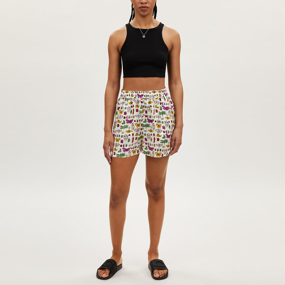 NWT Coach Outlet Bug Print Silk Shorts - Picture 2 of 5